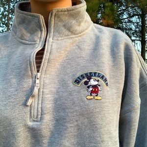 Authentic Disneyland resort quarter zip sweater